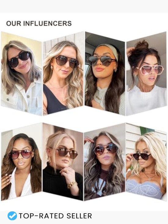 Classic Polarized Aviator Sunglasses Retro Trendy UV400 Protection main image 6